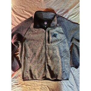 Carolina Panthers NFL Team Apparel Men's XXL Full Zip Fleece Jacket – Heathered